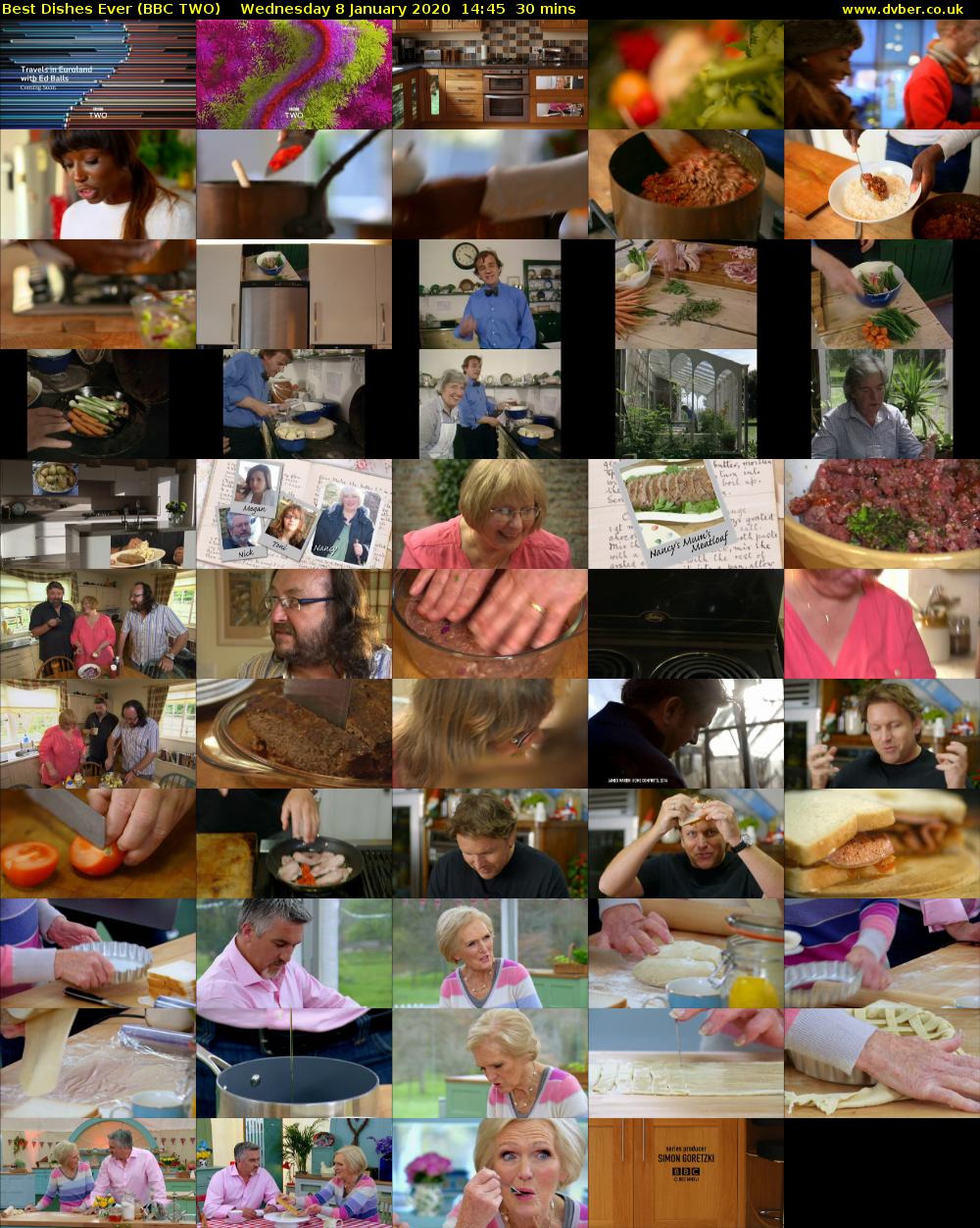 Best Dishes Ever (BBC TWO) Wednesday 8 January 2020 14:45 - 15:15