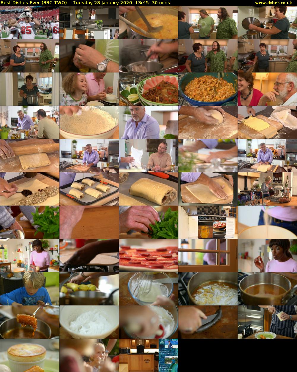 Best Dishes Ever (BBC TWO) Tuesday 28 January 2020 13:45 - 14:15