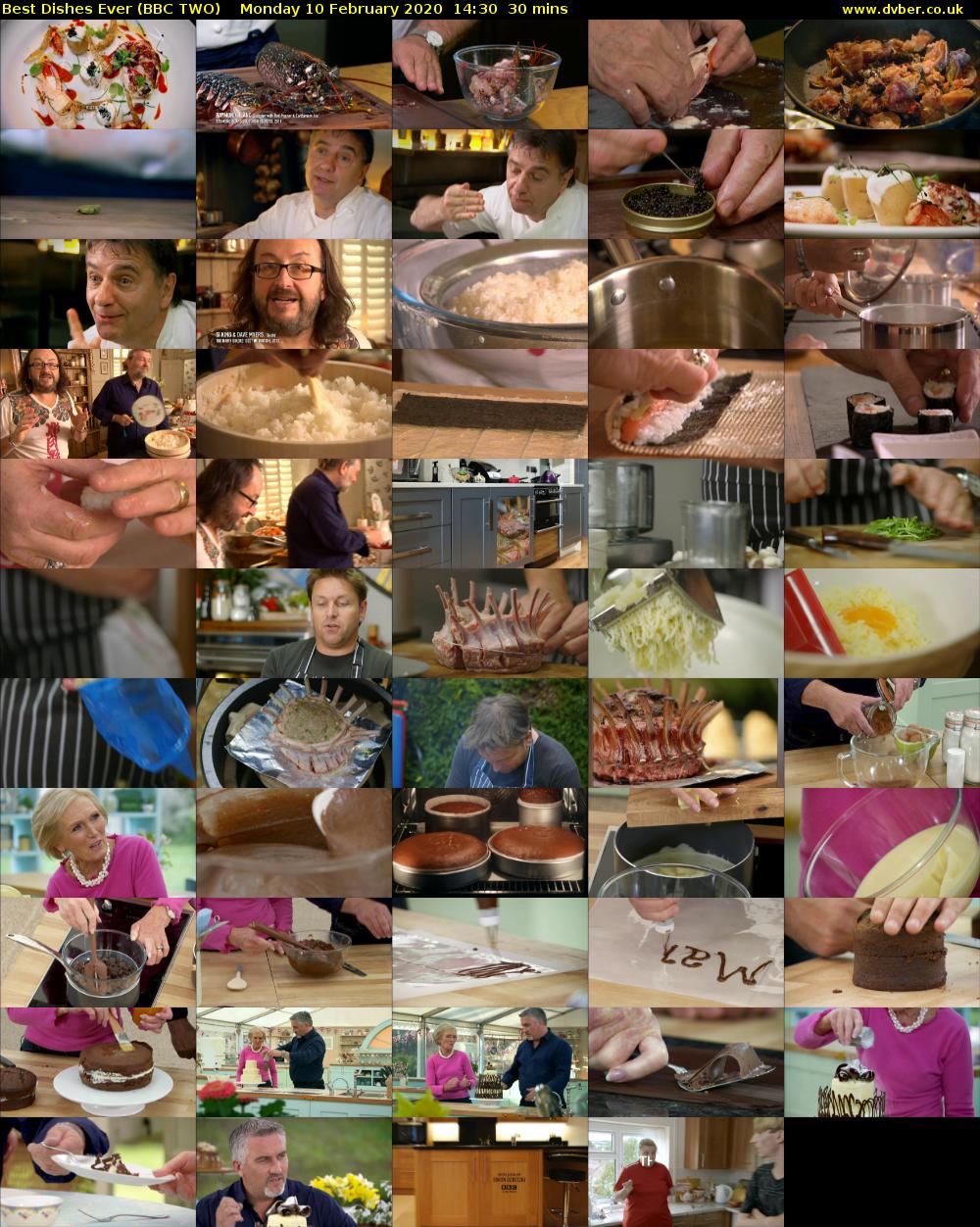 Best Dishes Ever (BBC TWO) Monday 10 February 2020 14:30 - 15:00