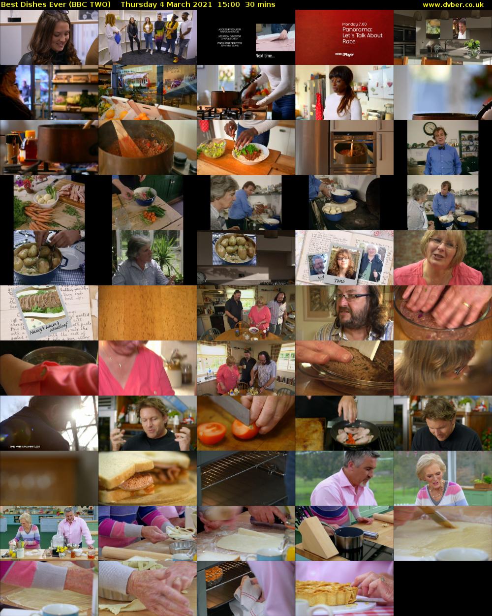 Best Dishes Ever (BBC TWO) Thursday 4 March 2021 15:00 - 15:30