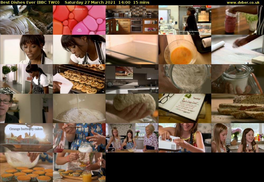 Best Dishes Ever (BBC TWO) Saturday 27 March 2021 14:00 - 14:15