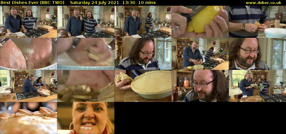 Best Dishes Ever (BBC TWO) Saturday 24 July 2021 13:30 - 13:40