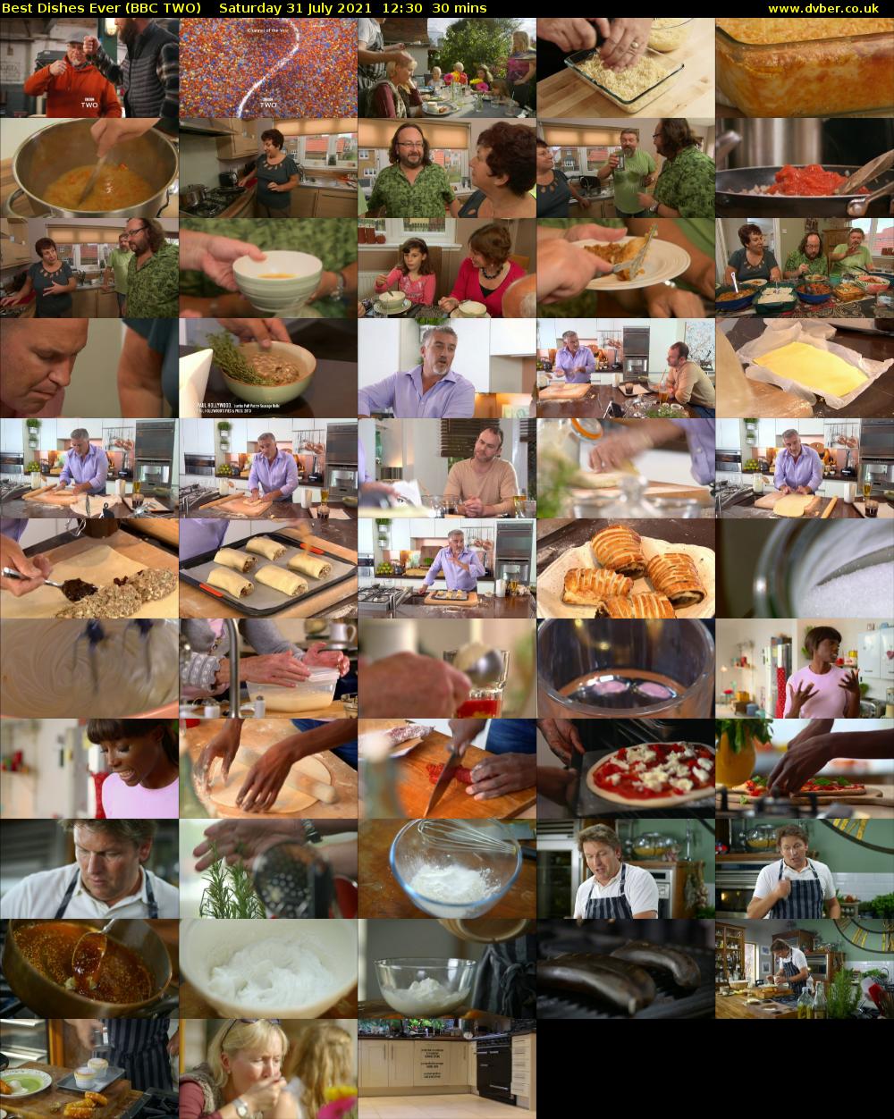 Best Dishes Ever (BBC TWO) Saturday 31 July 2021 12:30 - 13:00