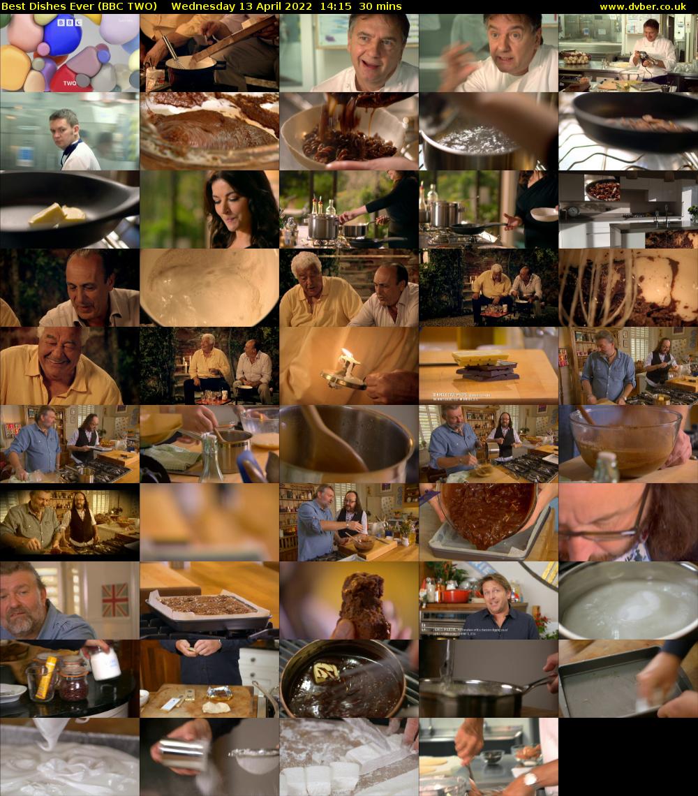 Best Dishes Ever (BBC TWO) Wednesday 13 April 2022 14:15 - 14:45
