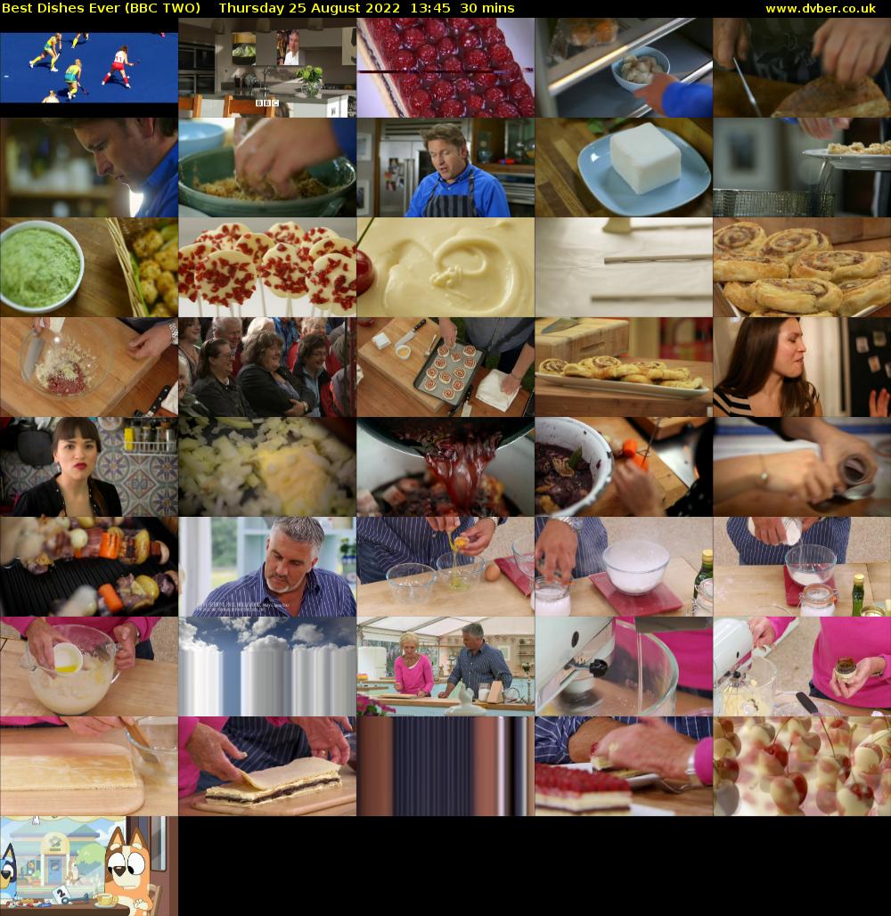 Best Dishes Ever (BBC TWO) Thursday 25 August 2022 13:45 - 14:15
