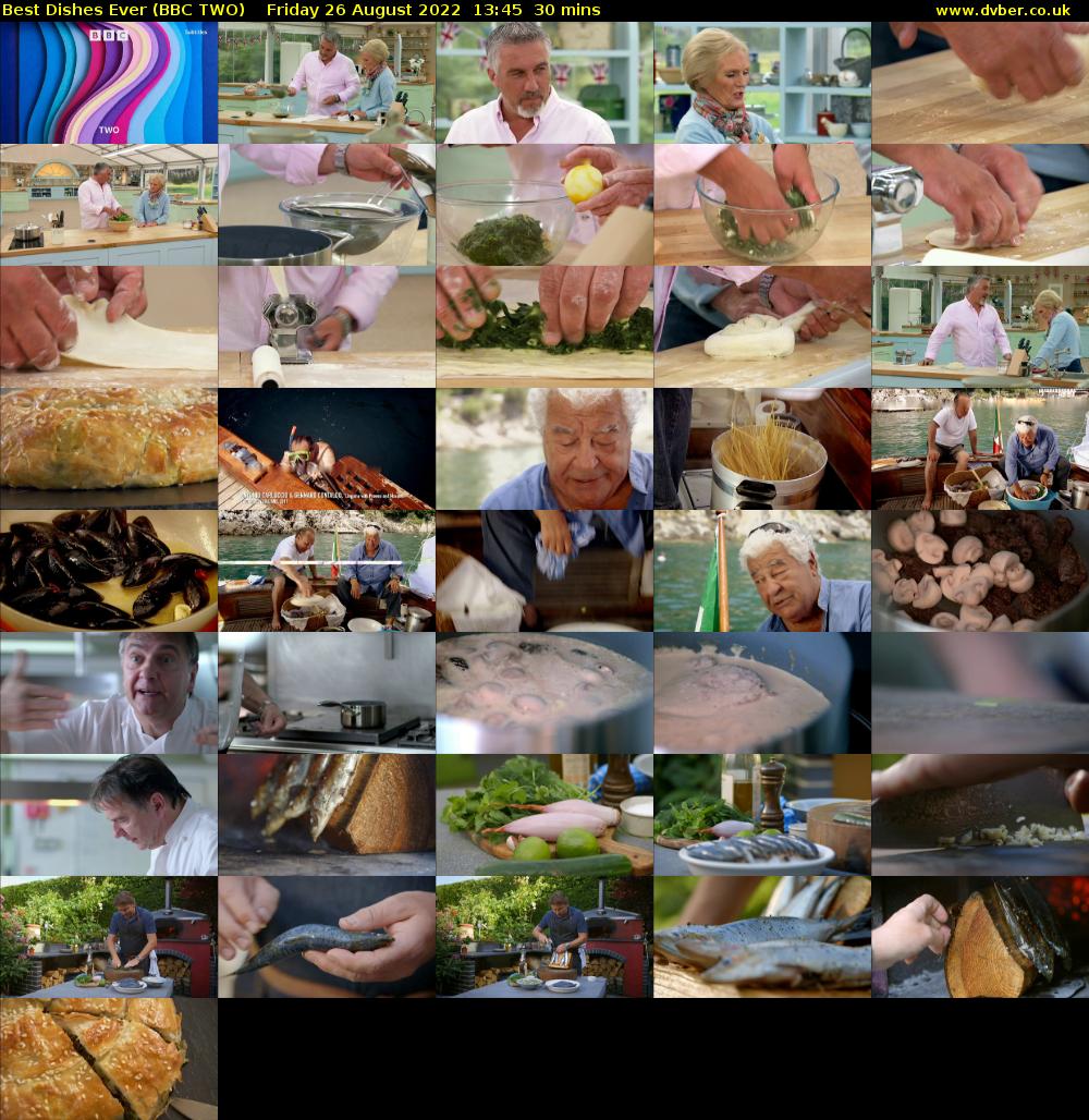 Best Dishes Ever (BBC TWO) Friday 26 August 2022 13:45 - 14:15