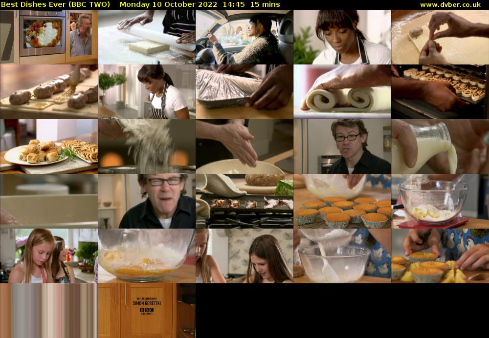 Best Dishes Ever (BBC TWO) Monday 10 October 2022 14:45 - 15:00