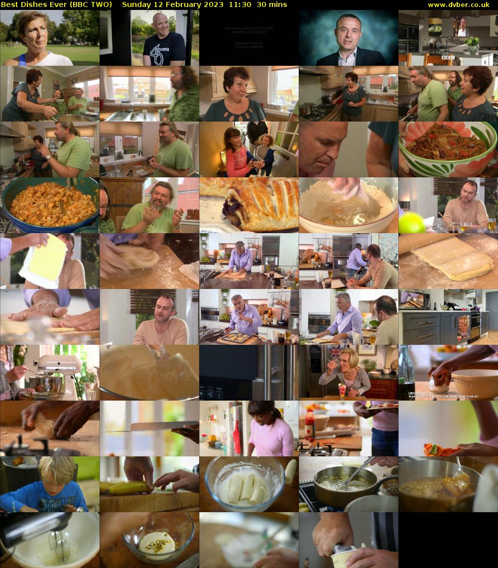Best Dishes Ever (BBC TWO) Sunday 12 February 2023 11:30 - 12:00