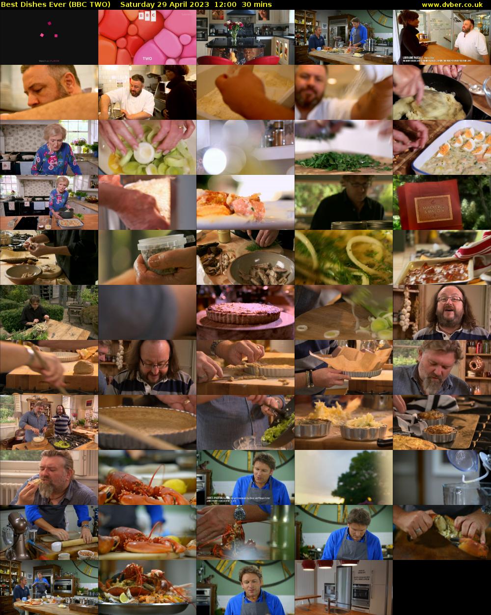 Best Dishes Ever (BBC TWO) Saturday 29 April 2023 12:00 - 12:30