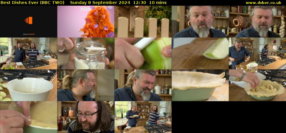 Best Dishes Ever (BBC TWO) Sunday 8 September 2024 12:30 - 12:40