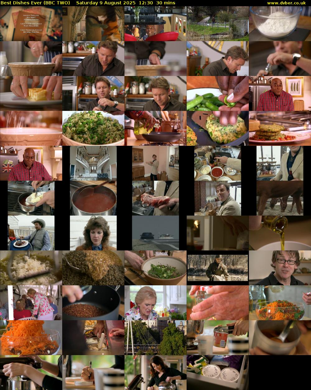 Best Dishes Ever (BBC TWO) Saturday 9 August 2025 12:30 - 13:00