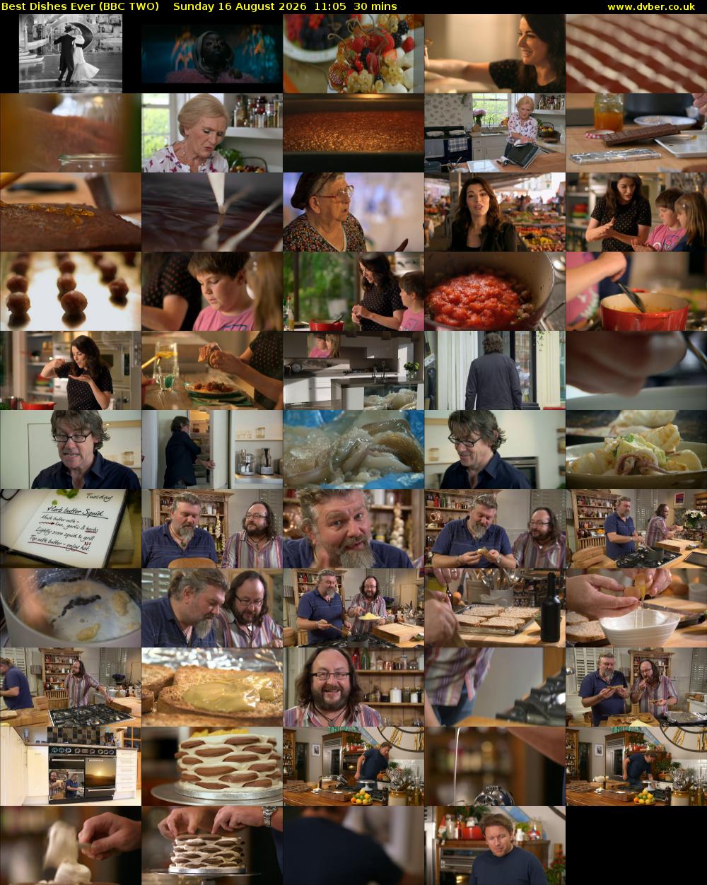 Best Dishes Ever (BBC TWO) Sunday 16 August 2026 11:05 - 11:35