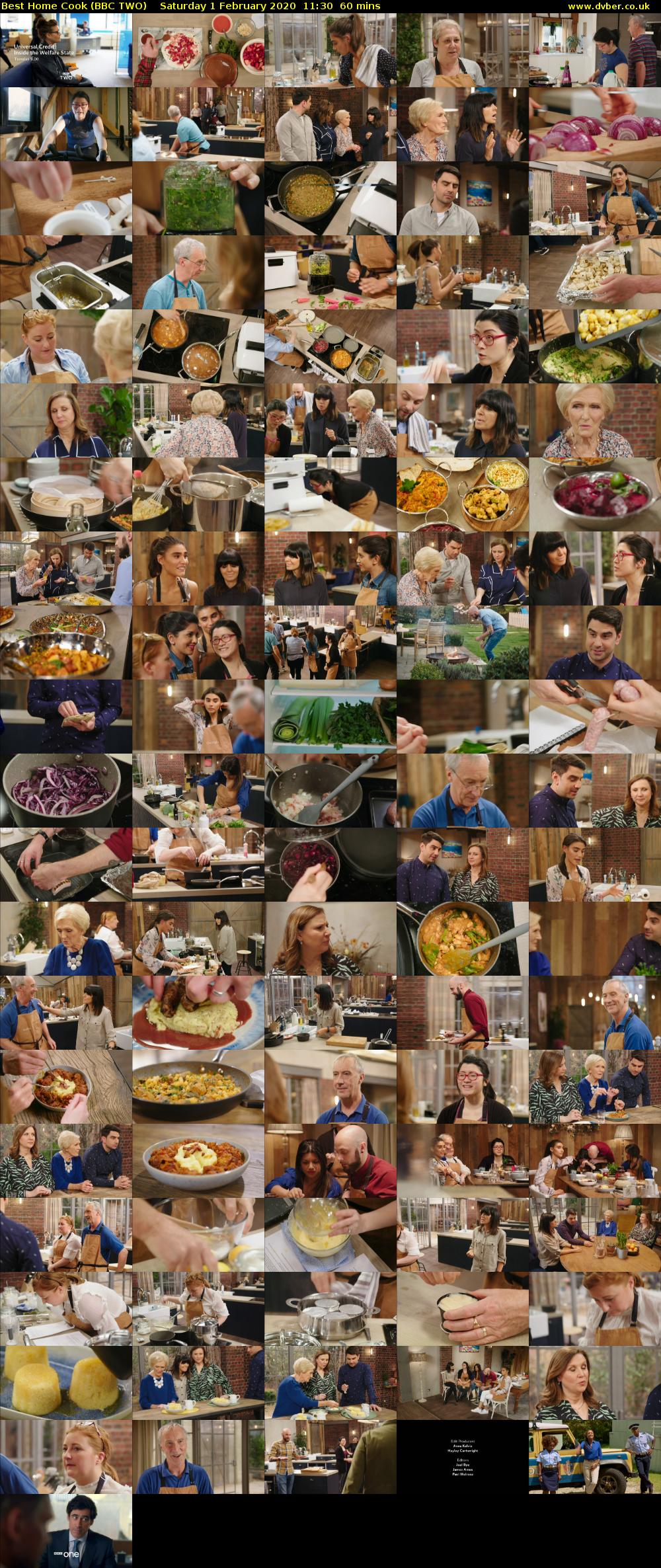 Best Home Cook (BBC TWO) Saturday 1 February 2020 11:30 - 12:30