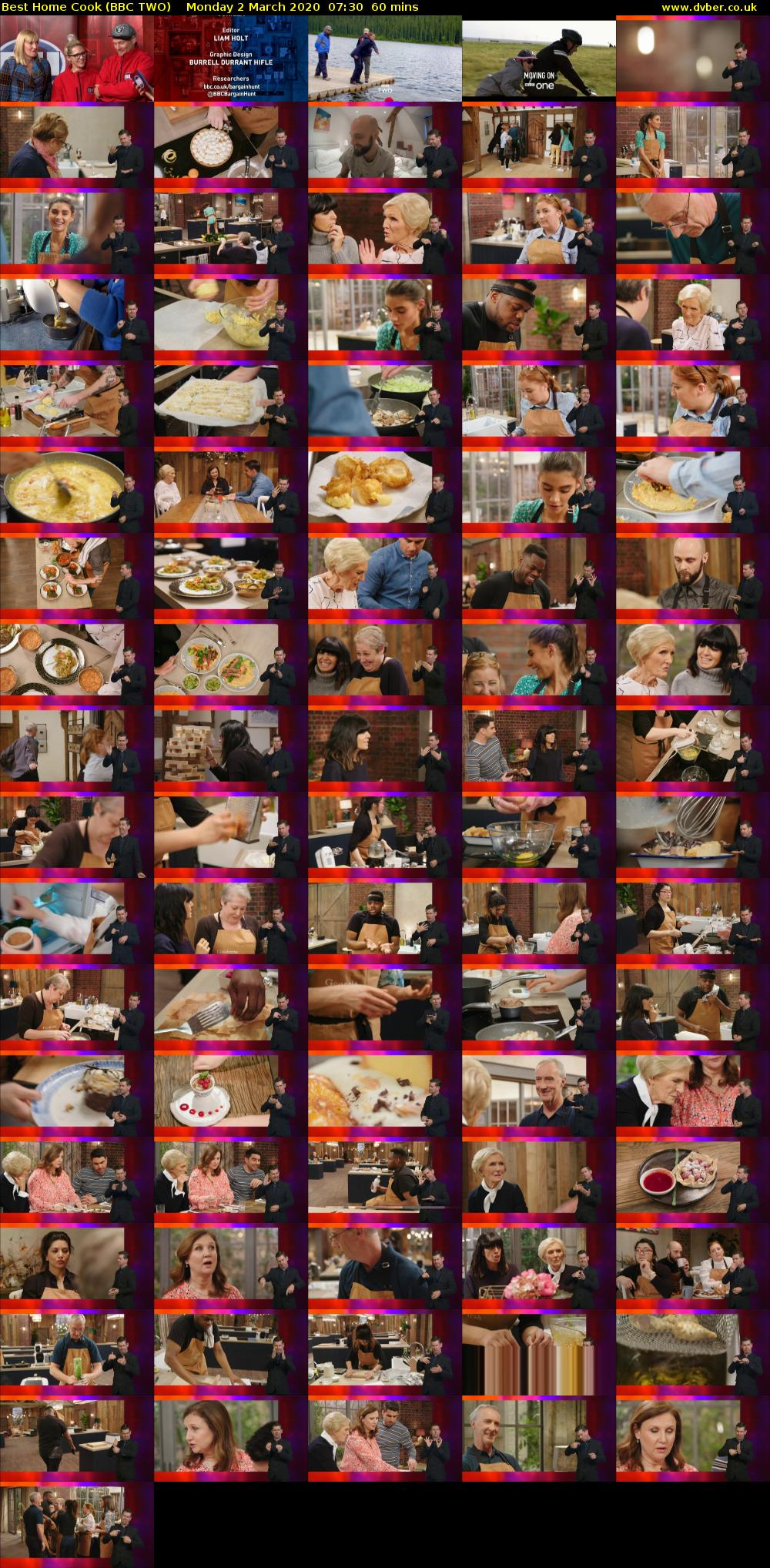 Best Home Cook (BBC TWO) Monday 2 March 2020 07:30 - 08:30