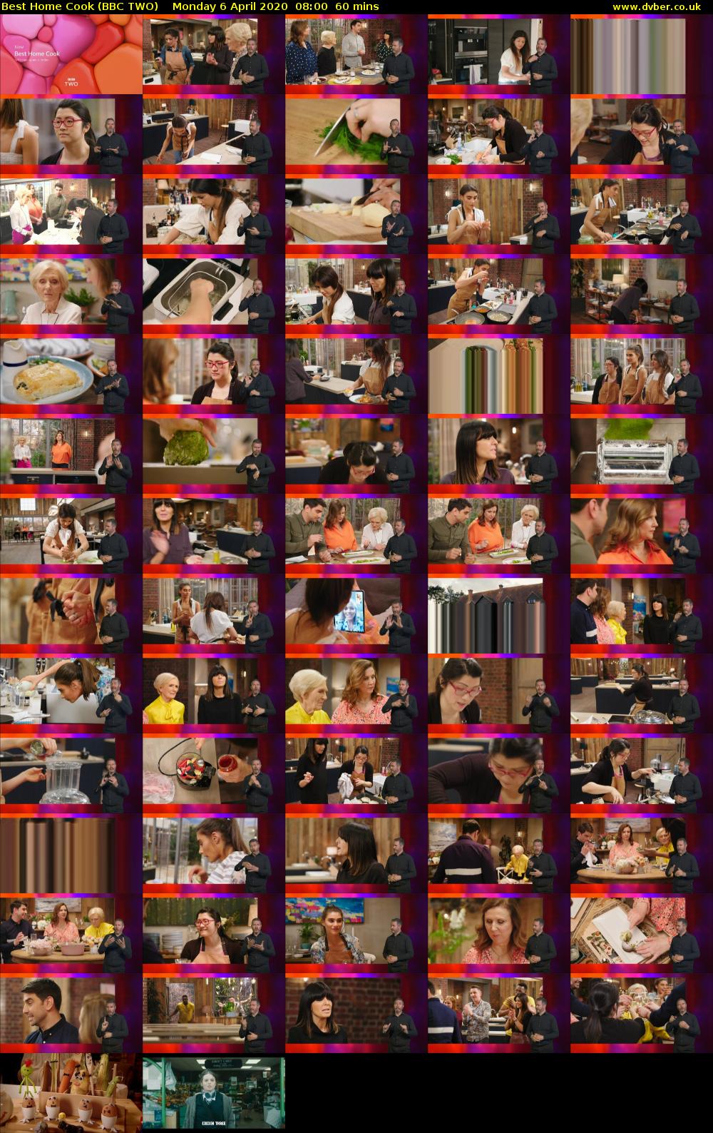 Best Home Cook (BBC TWO) Monday 6 April 2020 08:00 - 09:00