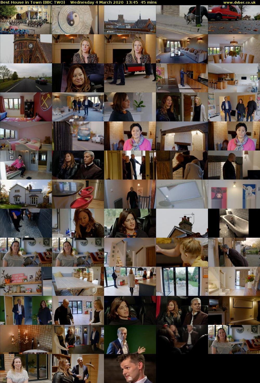 Best House in Town (BBC TWO) Wednesday 4 March 2020 13:45 - 14:30