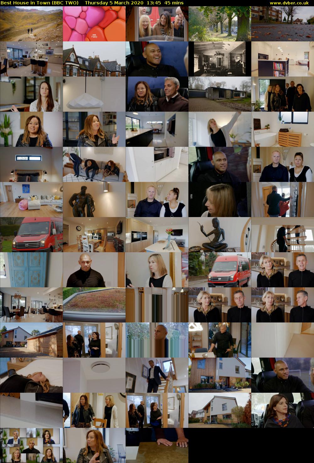 Best House in Town (BBC TWO) Thursday 5 March 2020 13:45 - 14:30