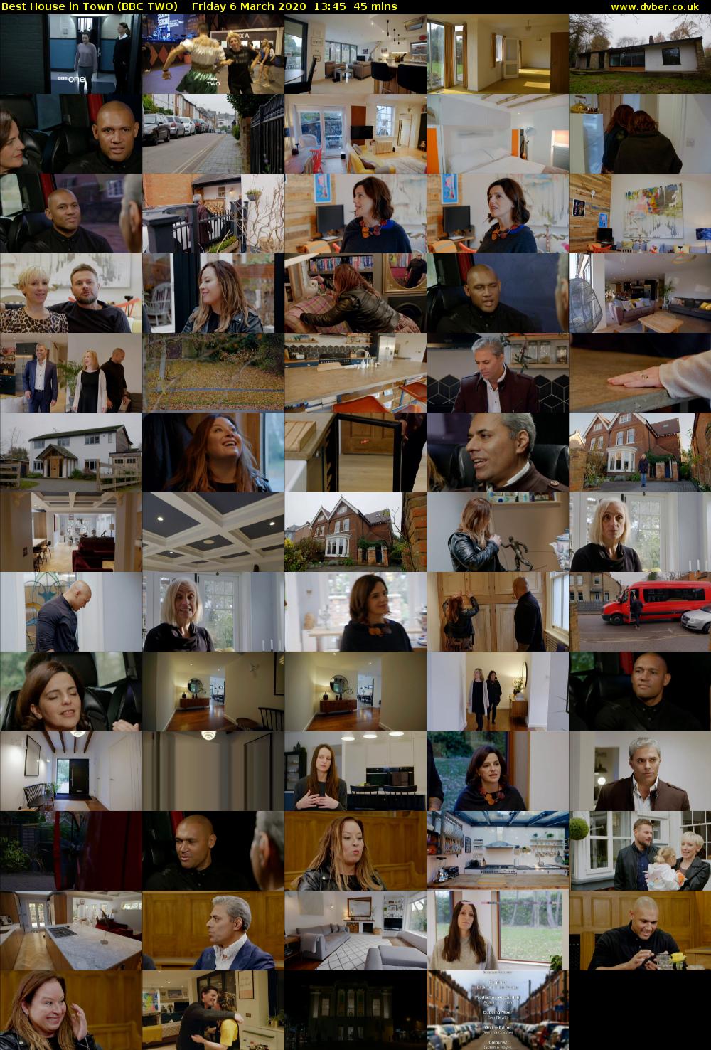 Best House in Town (BBC TWO) Friday 6 March 2020 13:45 - 14:30