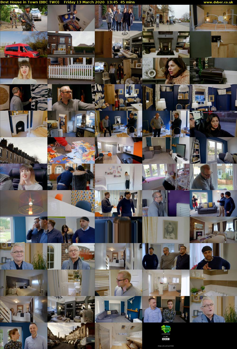 Best House in Town (BBC TWO) Friday 13 March 2020 13:45 - 14:30