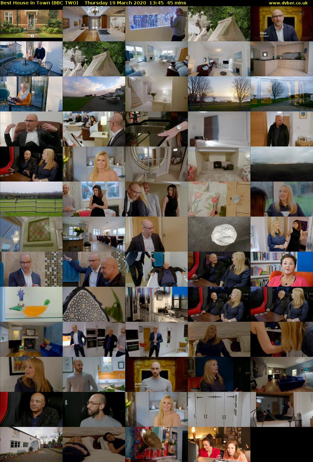 Best House in Town (BBC TWO) Thursday 19 March 2020 13:45 - 14:30