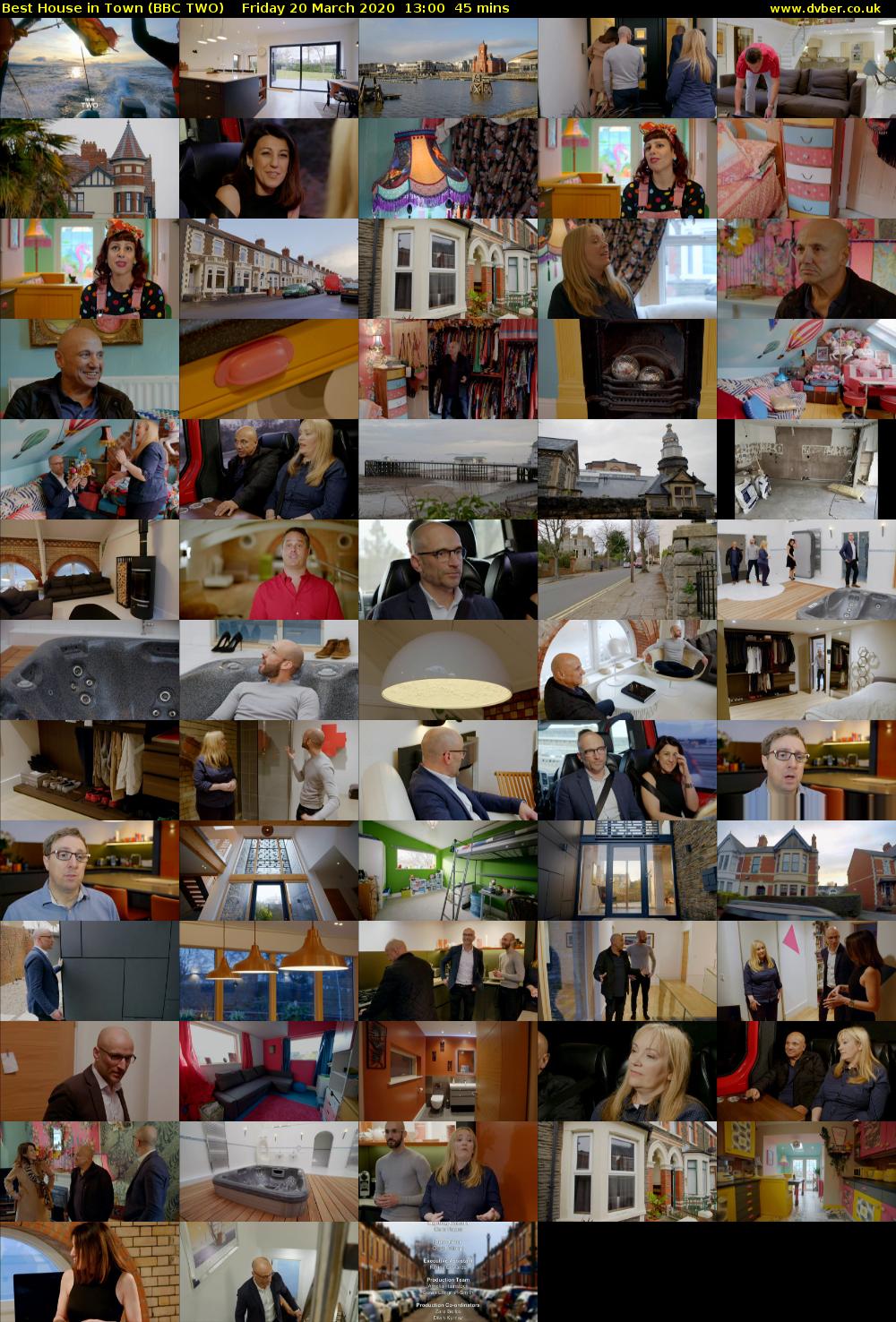 Best House in Town (BBC TWO) Friday 20 March 2020 13:00 - 13:45