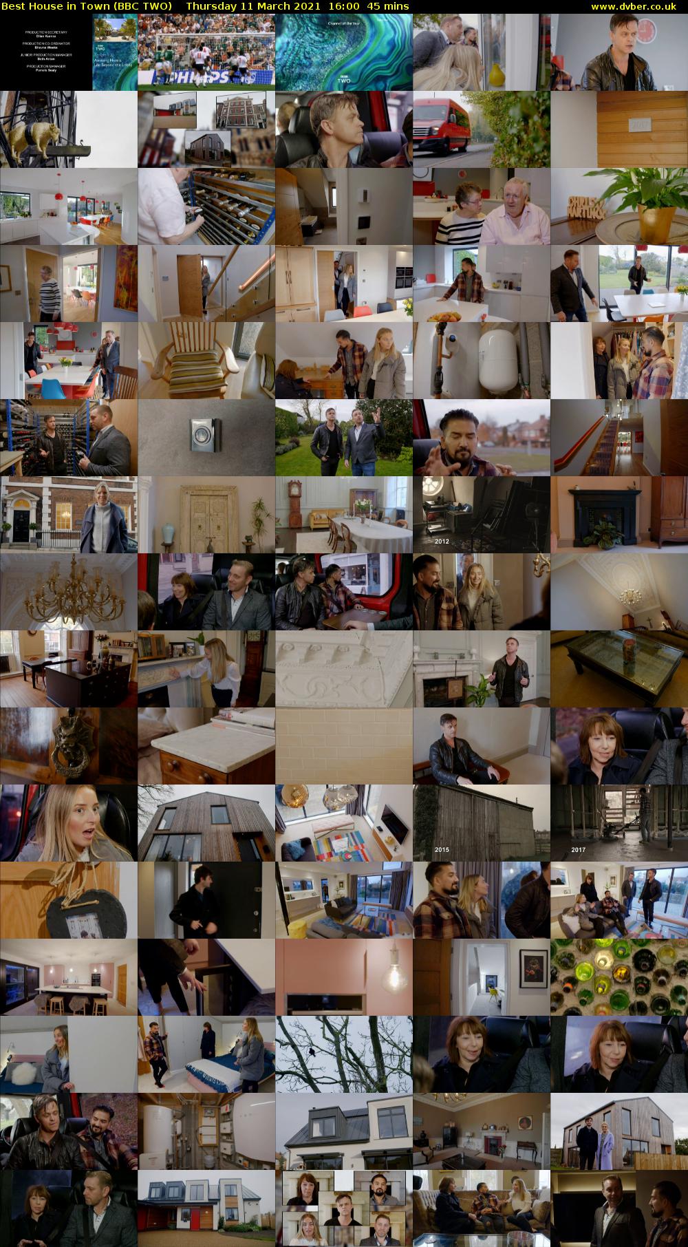 Best House in Town (BBC TWO) Thursday 11 March 2021 16:00 - 16:45
