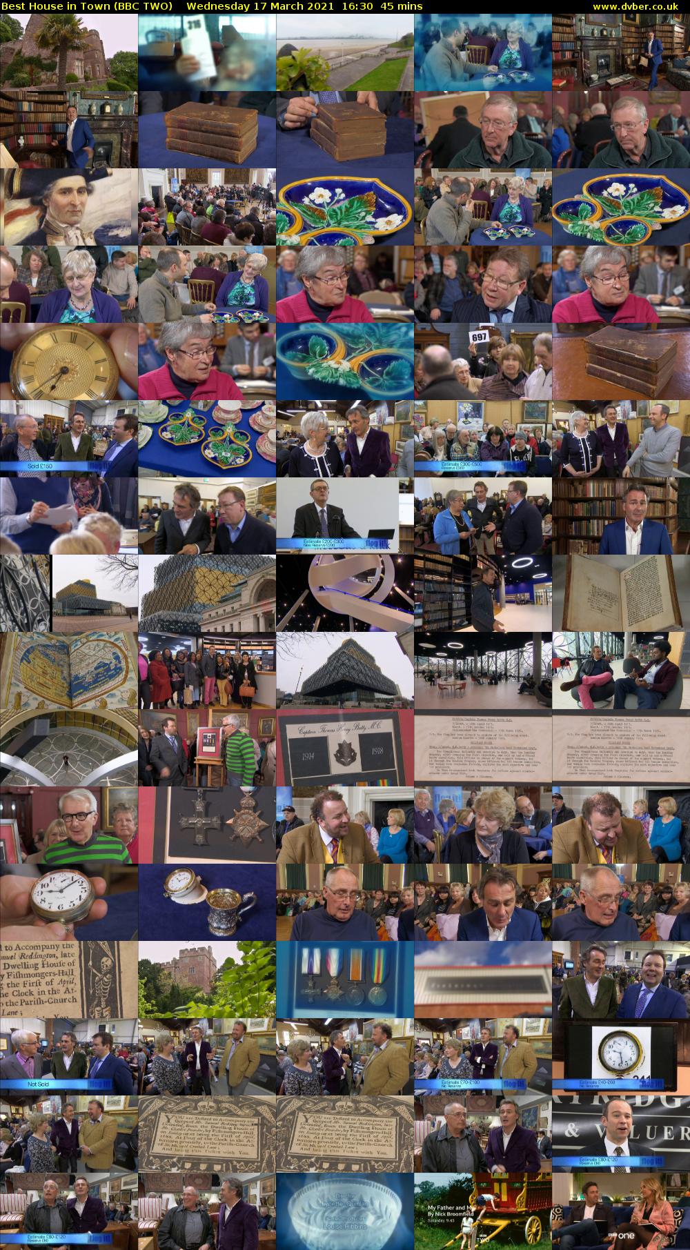 Best House in Town (BBC TWO) Wednesday 17 March 2021 16:30 - 17:15