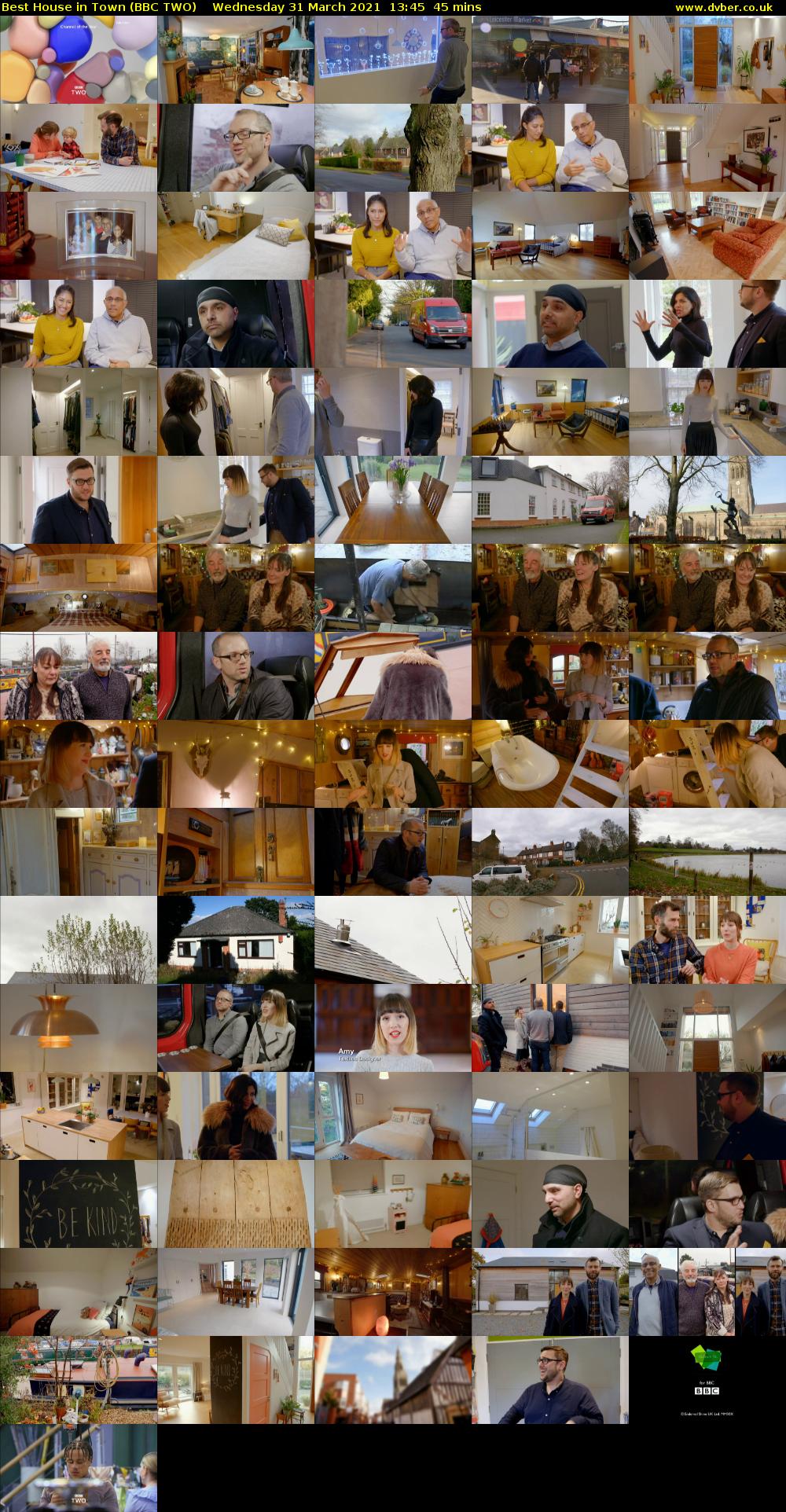 Best House in Town (BBC TWO) Wednesday 31 March 2021 13:45 - 14:30