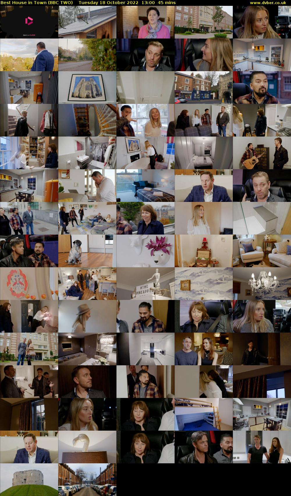 Best House in Town (BBC TWO) Tuesday 18 October 2022 13:00 - 13:45