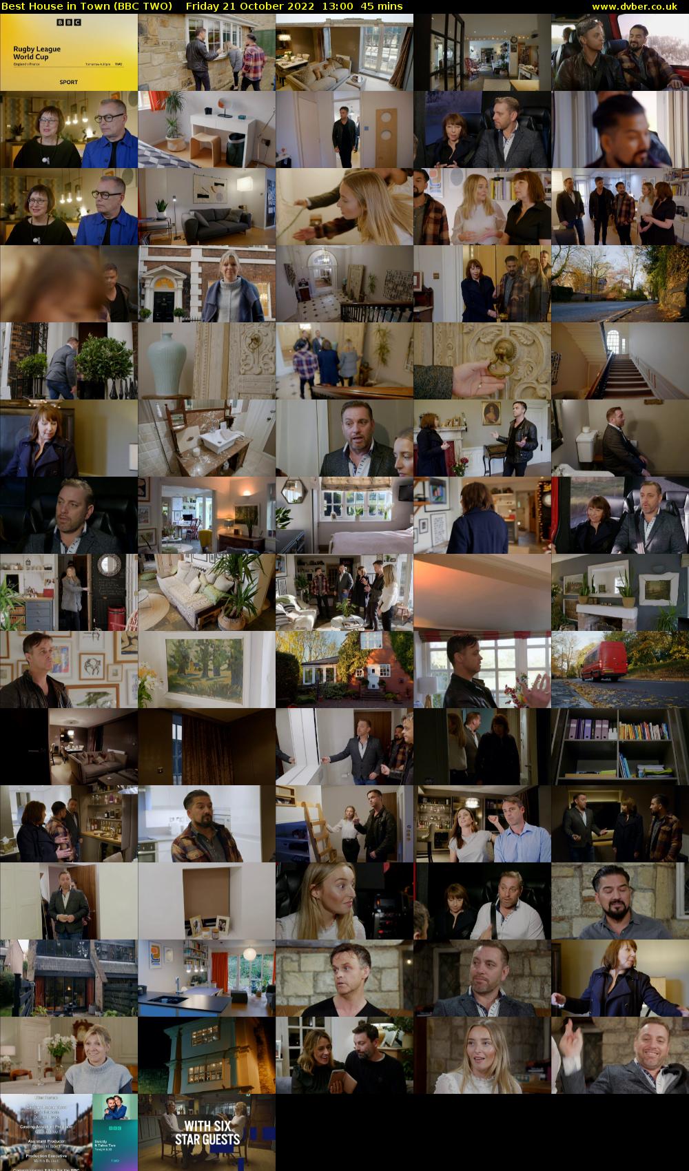 Best House in Town (BBC TWO) Friday 21 October 2022 13:00 - 13:45