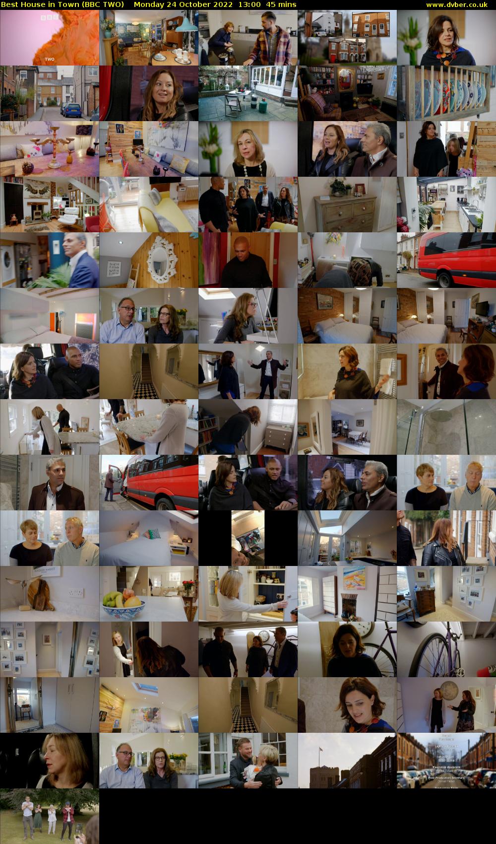 Best House in Town (BBC TWO) Monday 24 October 2022 13:00 - 13:45