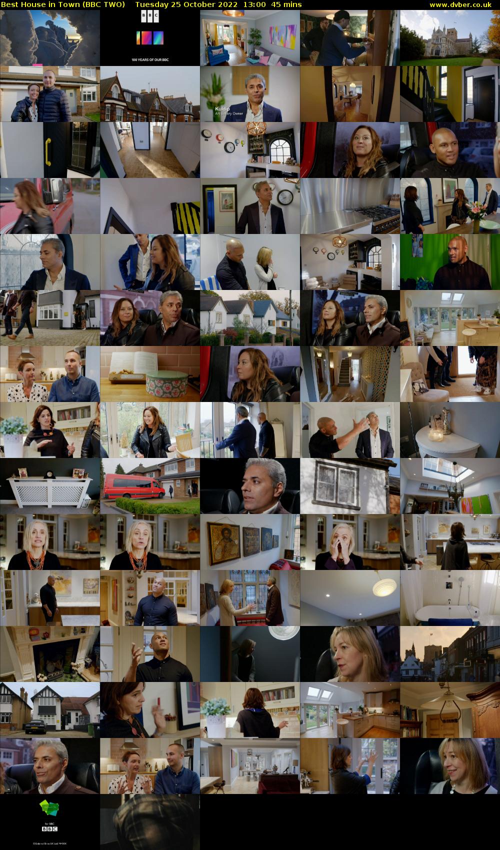 Best House in Town (BBC TWO) Tuesday 25 October 2022 13:00 - 13:45