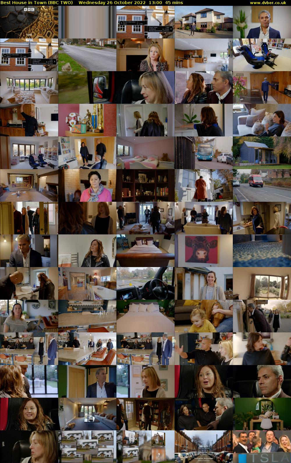 Best House in Town (BBC TWO) Wednesday 26 October 2022 13:00 - 13:45