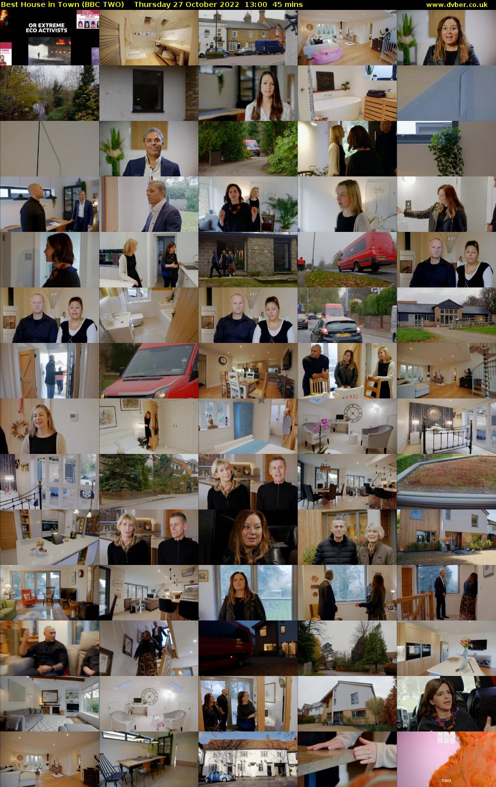 Best House in Town (BBC TWO) Thursday 27 October 2022 13:00 - 13:45