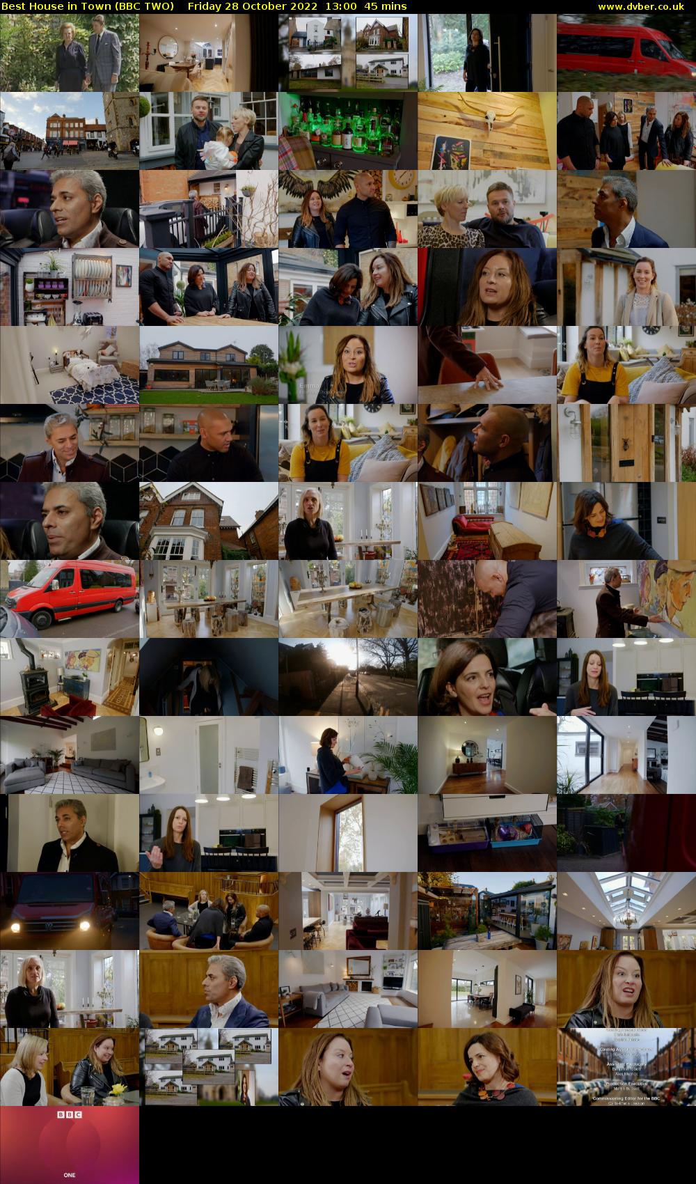 Best House in Town (BBC TWO) Friday 28 October 2022 13:00 - 13:45