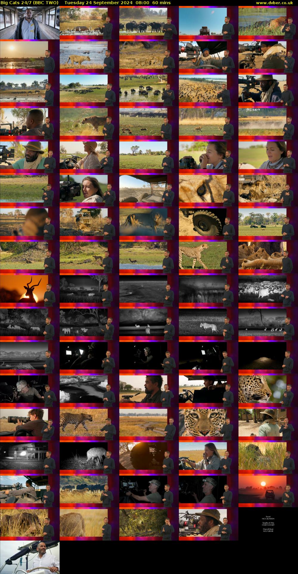 Big Cats 24/7 (BBC TWO) Tuesday 24 September 2024 08:00 - 09:00