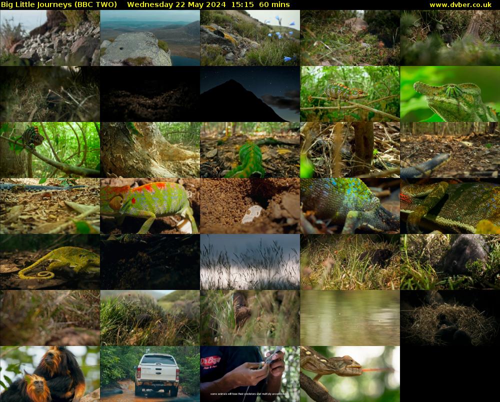 Big Little Journeys (BBC TWO) Wednesday 22 May 2024 15:15 - 16:15