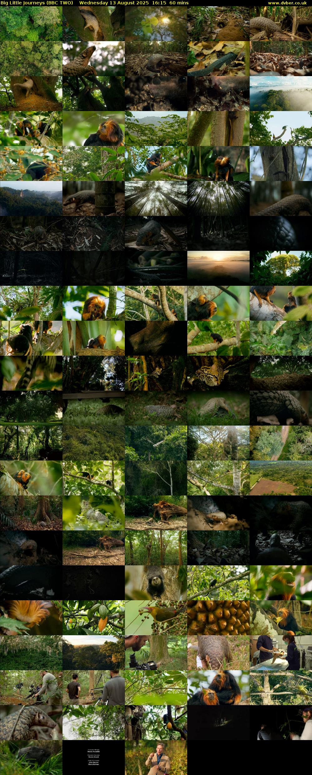 Big Little Journeys (BBC TWO) Wednesday 13 August 2025 16:15 - 17:15