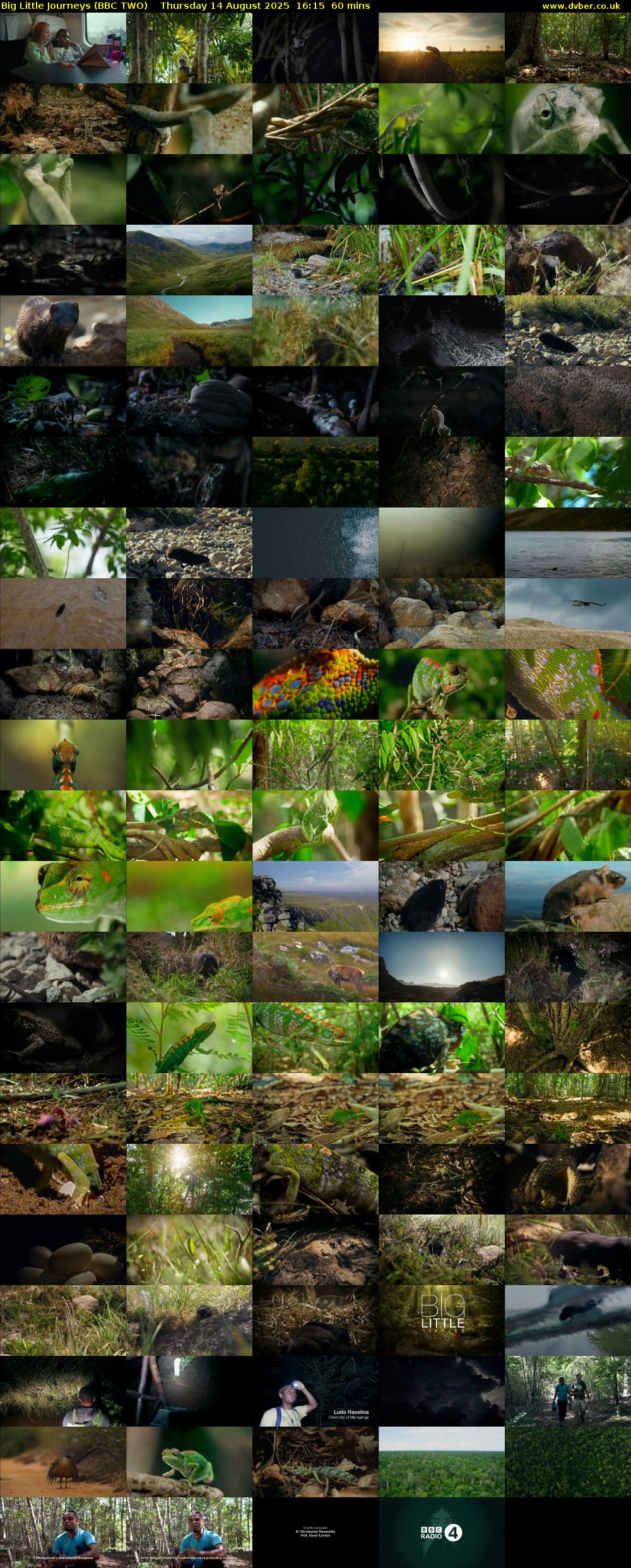 Big Little Journeys (BBC TWO) Thursday 14 August 2025 16:15 - 17:15