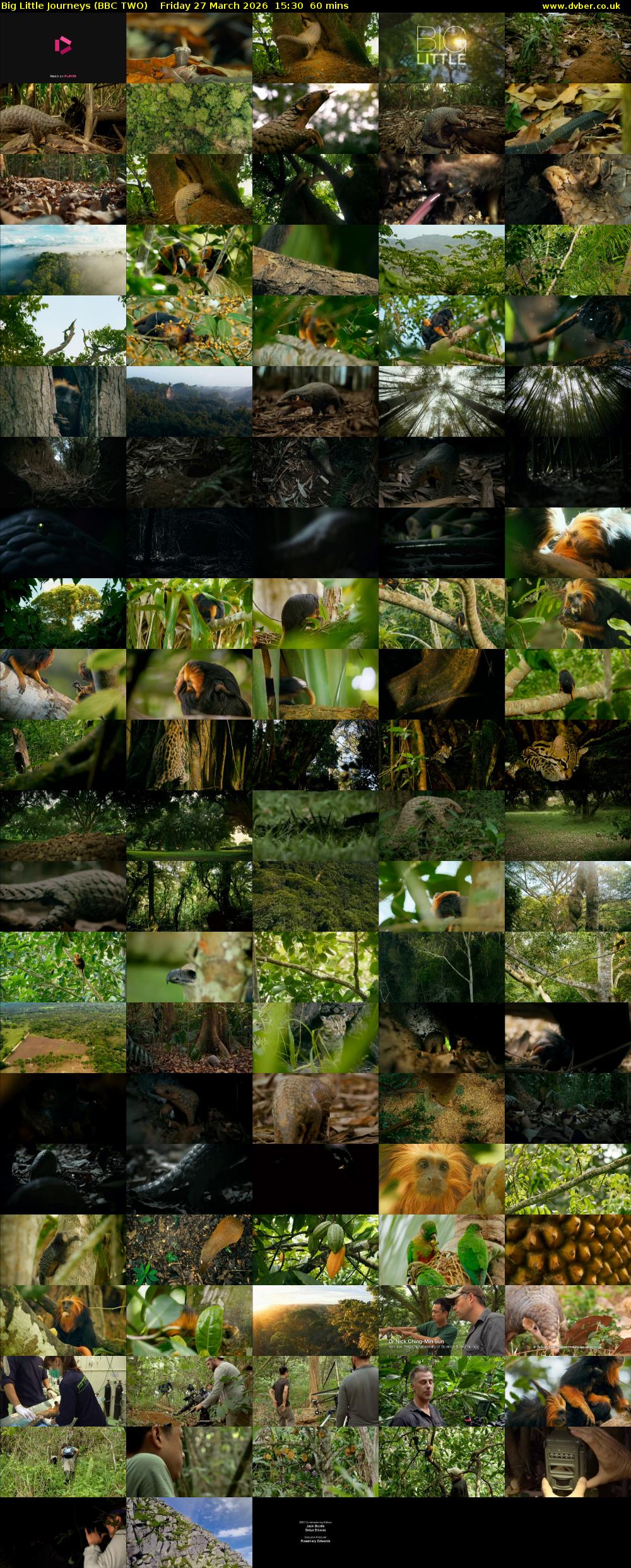 Big Little Journeys (BBC TWO) Friday 27 March 2026 15:30 - 16:30