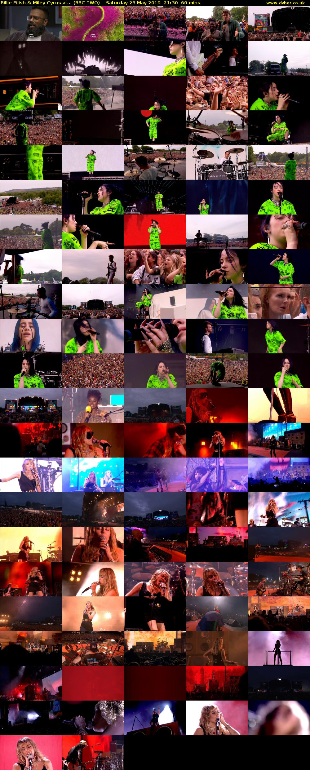 Billie Eilish & Miley Cyrus at... (BBC TWO) Saturday 25 May 2019 21:30 - 22:30