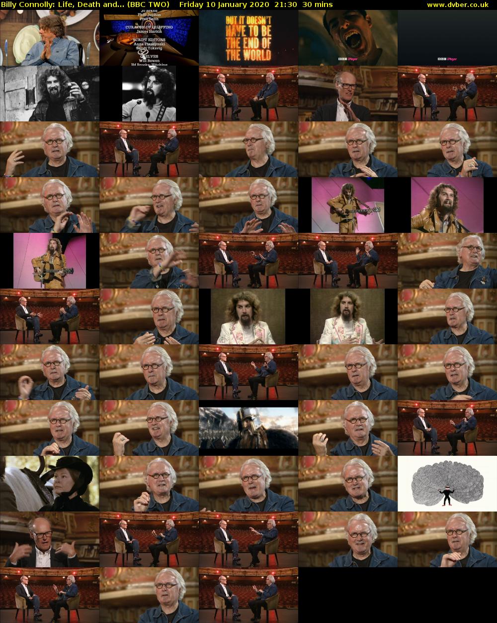 Billy Connolly: Life, Death and... (BBC TWO) Friday 10 January 2020 21:30 - 22:00
