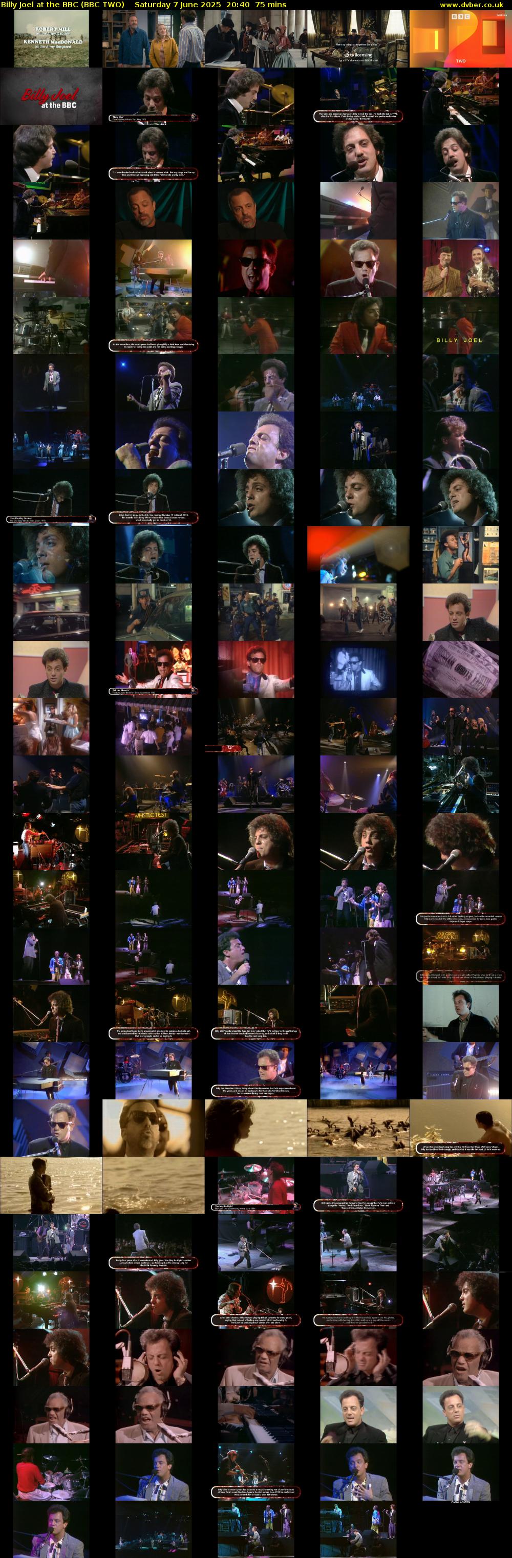 Billy Joel at the BBC (BBC TWO) Saturday 7 June 2025 20:40 - 21:55
