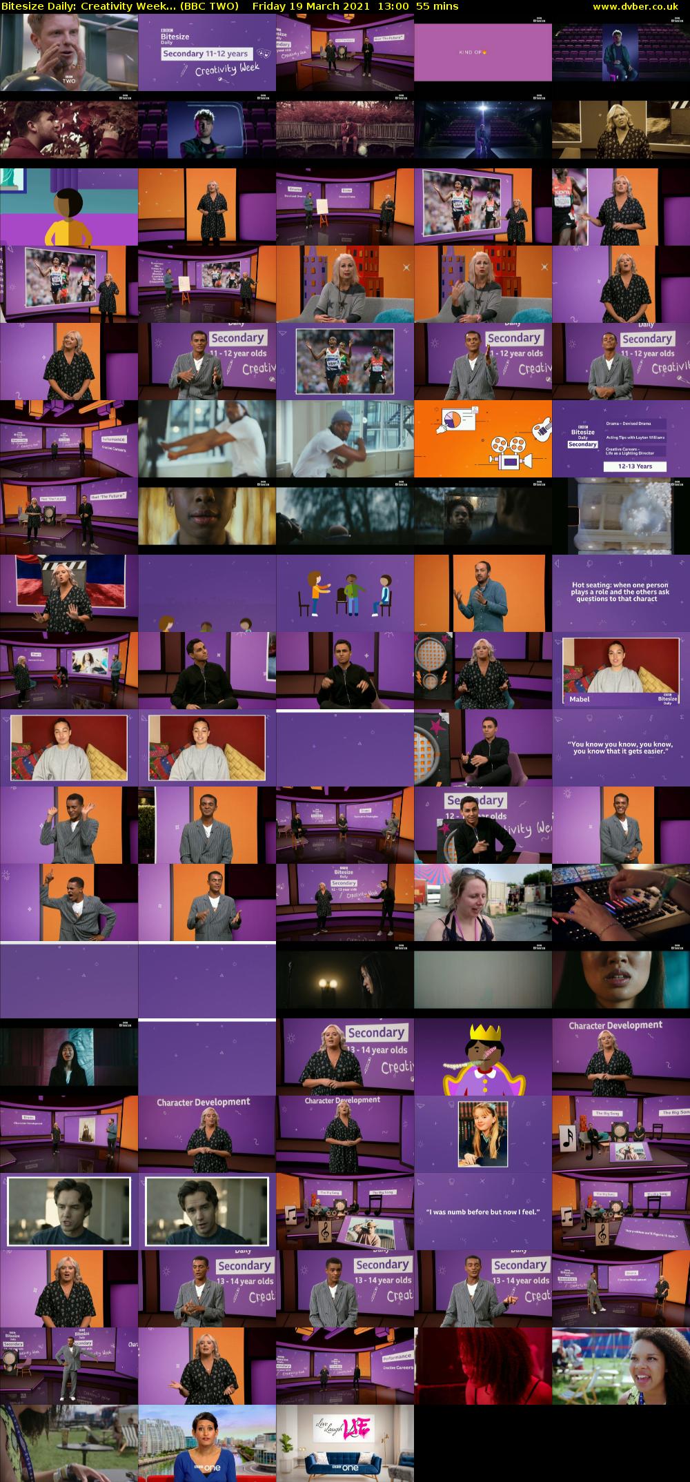 Bitesize Daily: Creativity Week... (BBC TWO) Friday 19 March 2021 13:00 - 13:55