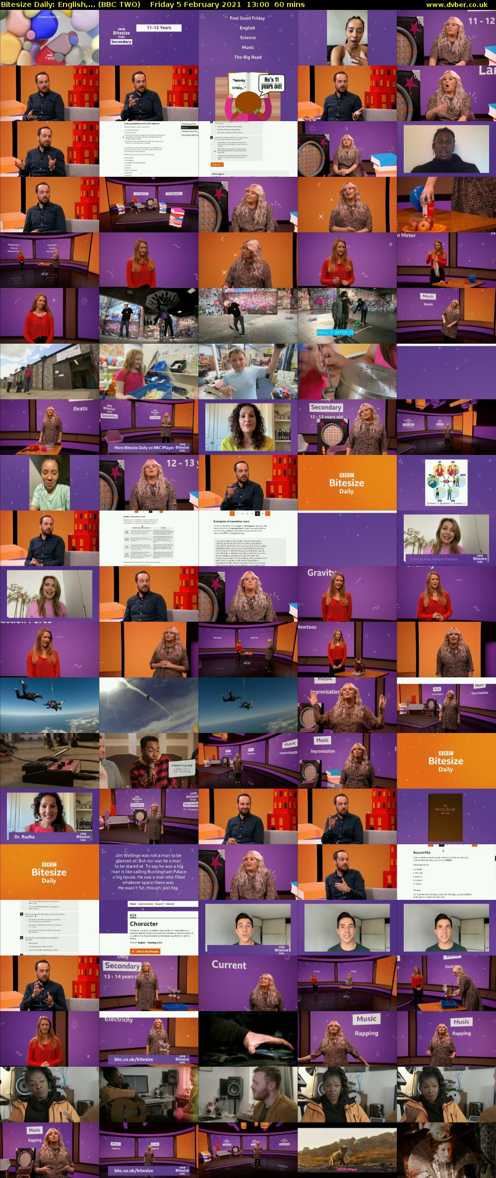 Bitesize Daily: English,... (BBC TWO) Friday 5 February 2021 13:00 - 14:00