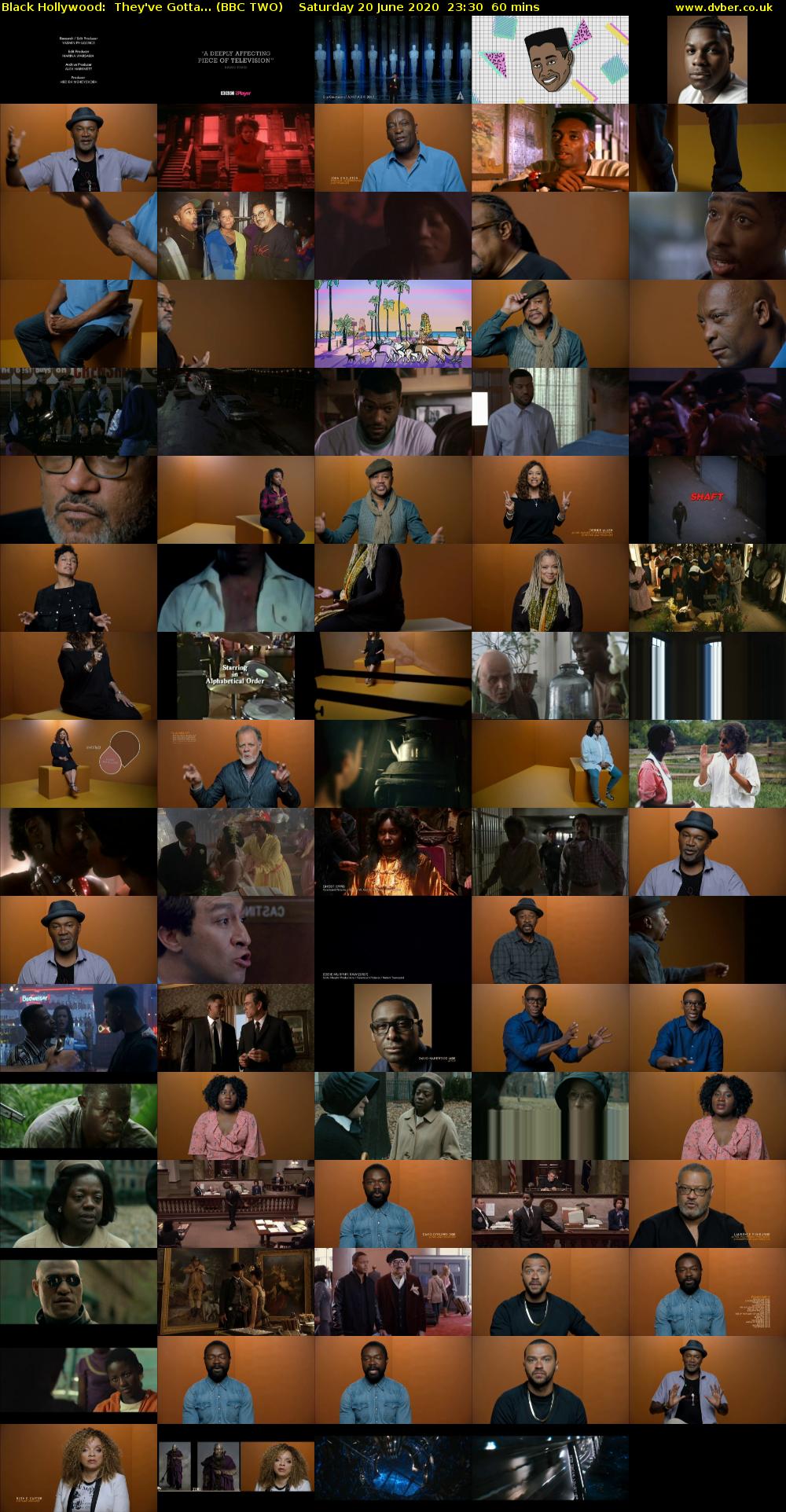 Black Hollywood: They've Gotta... (BBC TWO) Saturday 20 June 2020 23:30 - 00:30