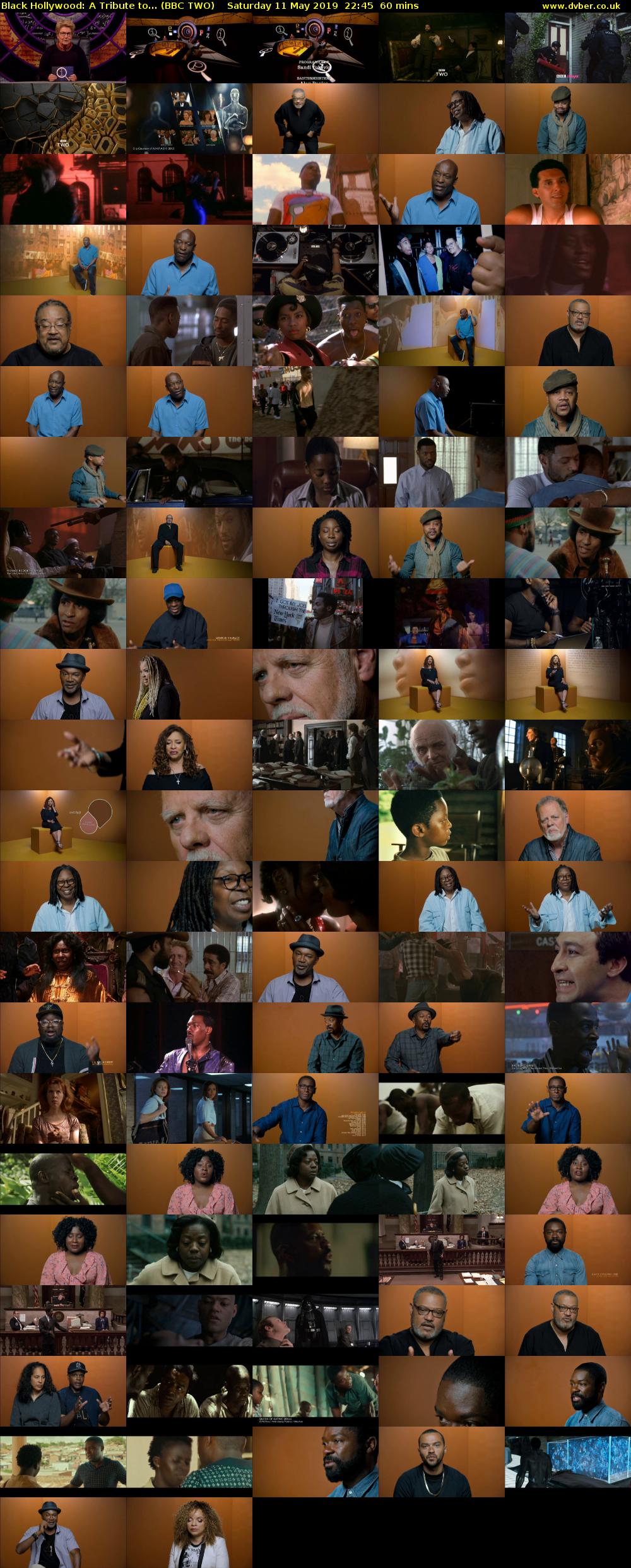 Black Hollywood: A Tribute to... (BBC TWO) Saturday 11 May 2019 22:45 - 23:45
