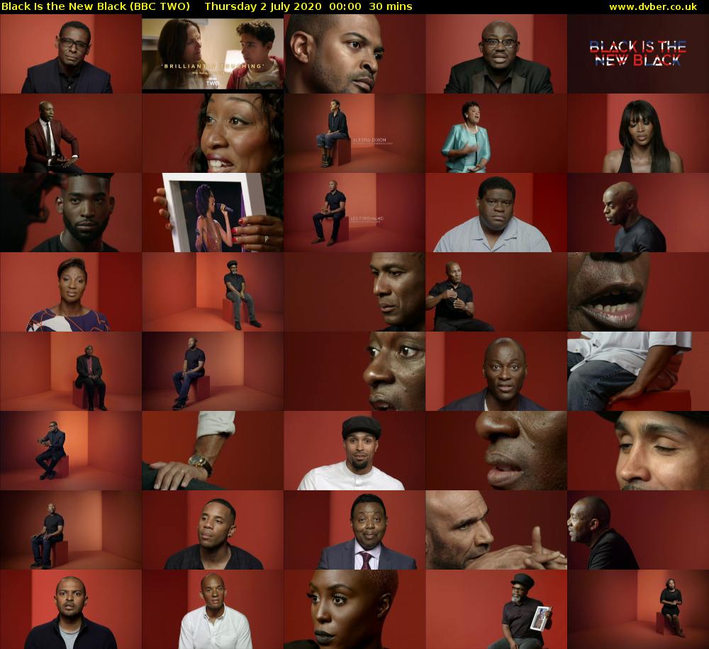 Black is the New Black (BBC TWO) Thursday 2 July 2020 00:00 - 00:30