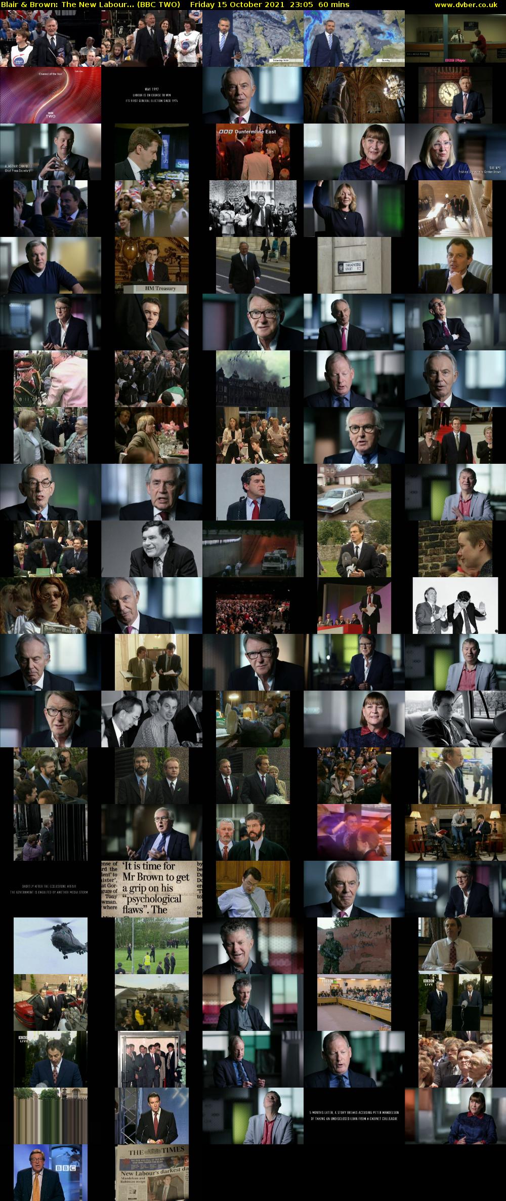 Blair & Brown: The New Labour... (BBC TWO) Friday 15 October 2021 23:05 - 00:05
