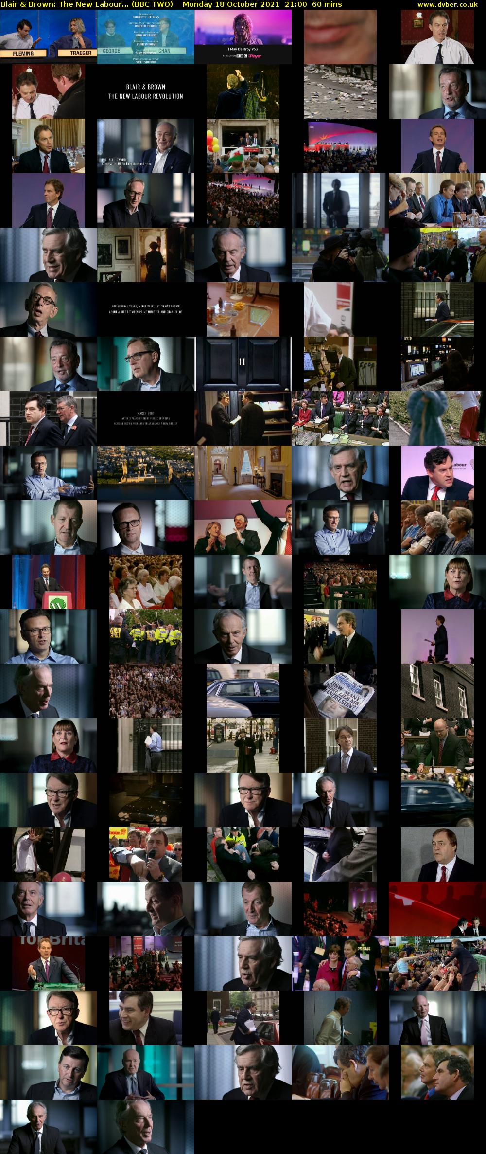 Blair & Brown: The New Labour... (BBC TWO) Monday 18 October 2021 21:00 - 22:00